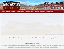 Tablet Screenshot of greatwesternrealty.com